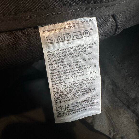 Banana Republic The Barrel Leg Chino Pant Black 8 754558 - Picture 8 of 12